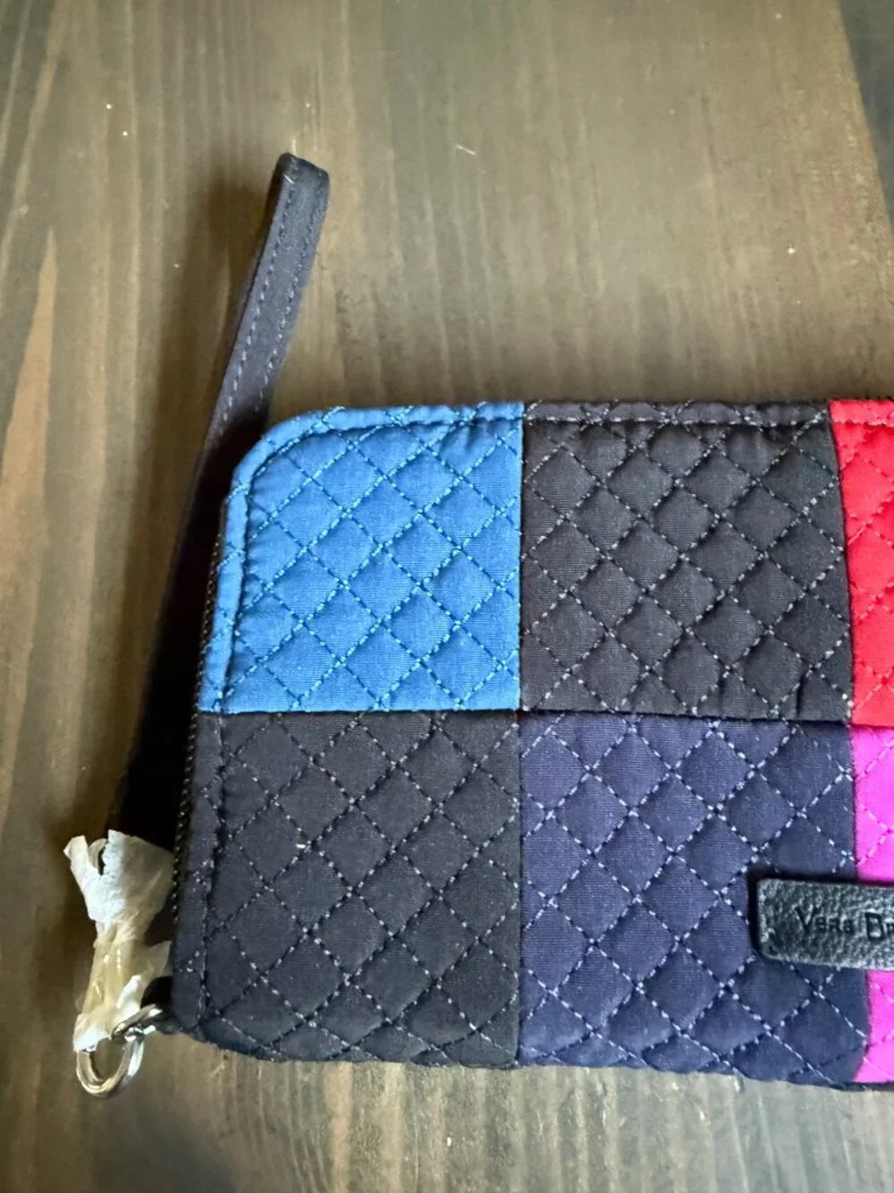 Vera Bradley Iconic RFID Accordion Wristlet Wallet microfiber Winter Patchwork - Picture 8 of 9
